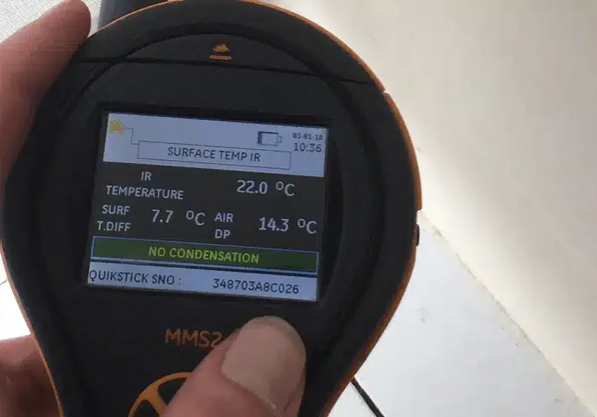 Damp Meter Readings